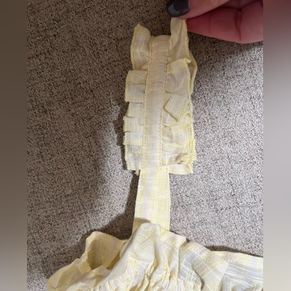 NWT Justice yellow plus size girls smock Tank Top - Picture 5 of 5